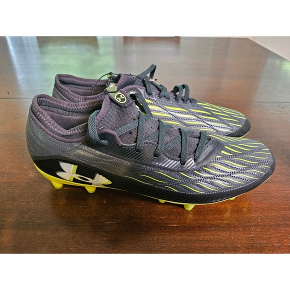 Under Armour Blur Smoke MC Football Cleats Mens 10 Black Yellow 3027707-001 main image 4